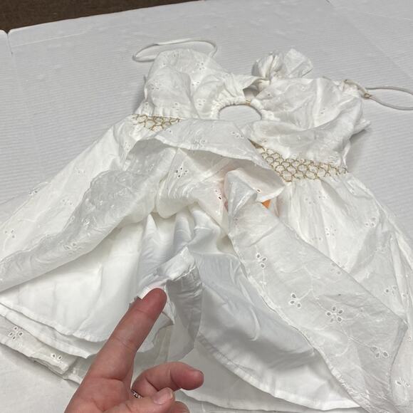 River Island white playsuit romper boho size small (b19) - Picture 6 of 8